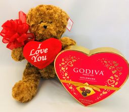 Sensational Valentine's Day Bear With Godiva ($48.50 & Up)